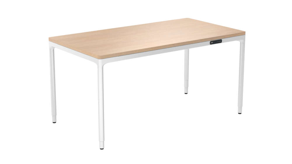 Quad-motor desk frame